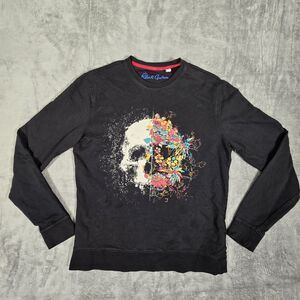 Robert Graham Size Small Sweet And Sour Skull Classic Fit Crewneck Sweatshirt